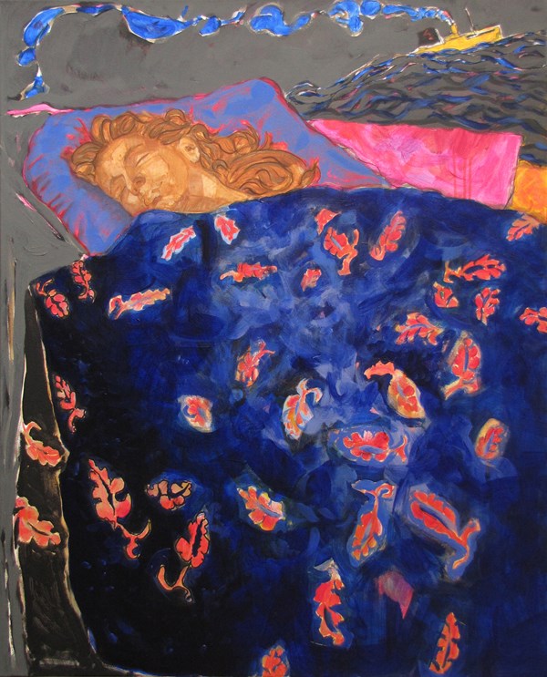 Endormi XII - 40 Figure(100x81) - huile sur toile